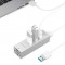 ORICO ASH3L-U3 Aluminum 3 Port USB3.0 to RJ45 Gigabit Ethernet Adapter Hub for Windows / Linux / Mac OS