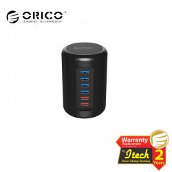 ORICO RH4CS 4-Port USB3.0 2xSuper Charger Ultra-Mini HUB - Black