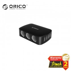 ORICO MP-4U3S ( 4 USB Charging Ports + 3 Cigarette Lighters )