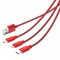 ORICO UTS-12 3 in 1 3A Nylon Braided Charge & Sync Cable 1.2 Meter