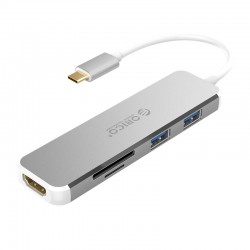ORICO XD-315-SV-BP Type-C to HDMI + USB3.0 + TF + SD Docking Station