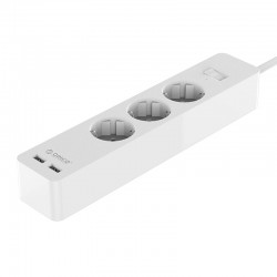 ORICO GPC-3A2U-EU 3 AC Outlet Power Strip with 2 USB Charging Port and Adhesive Board